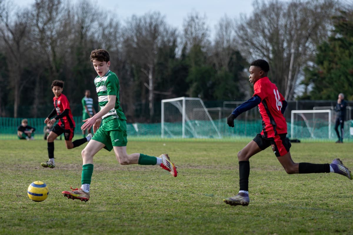 Lions player taking a throw-in during the Chipstead fixture