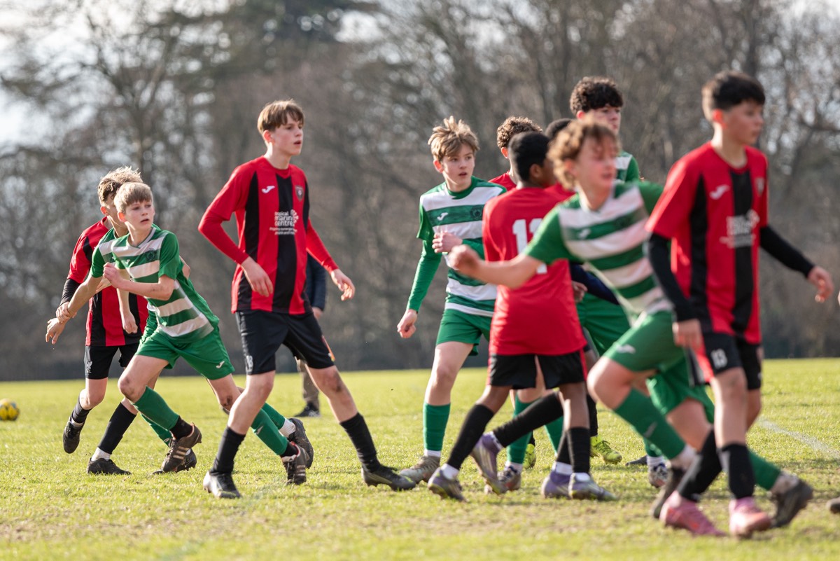 Lions squad after the Surrey Youth League match against Chipstead